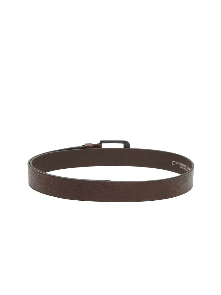 Teakwood Leathers Men Textured Leather Belt