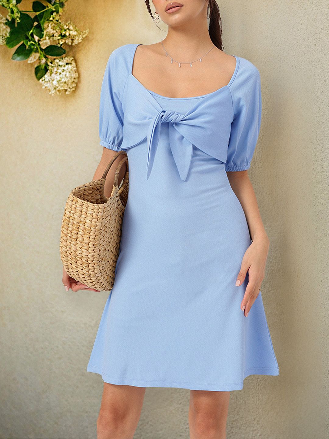 DressBerry Pixie Princess Dreamy Tie-Up Mini Dress