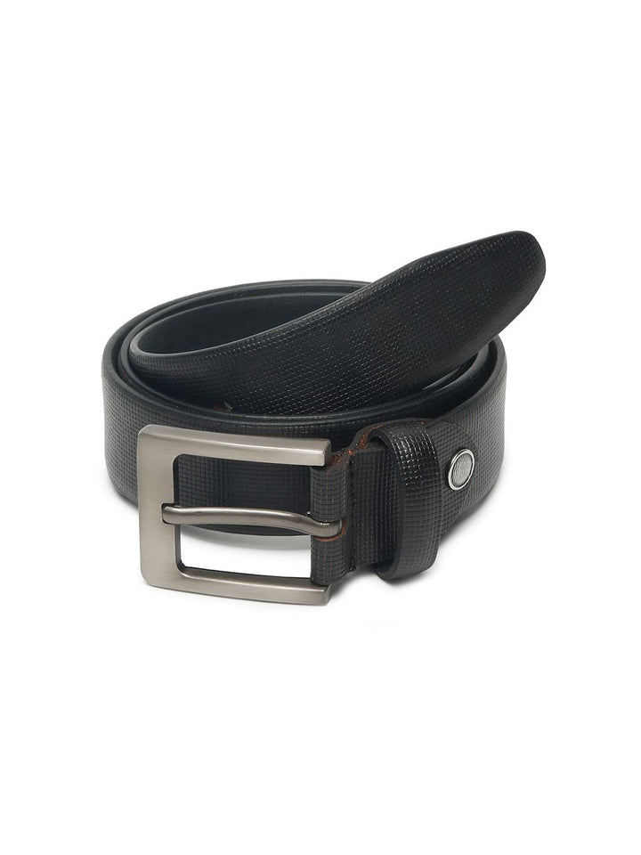 Teakwood Leathers Men Textured Leather Belt