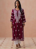 Rumah Wanita Chikankari Sulam Kurta Chikankari