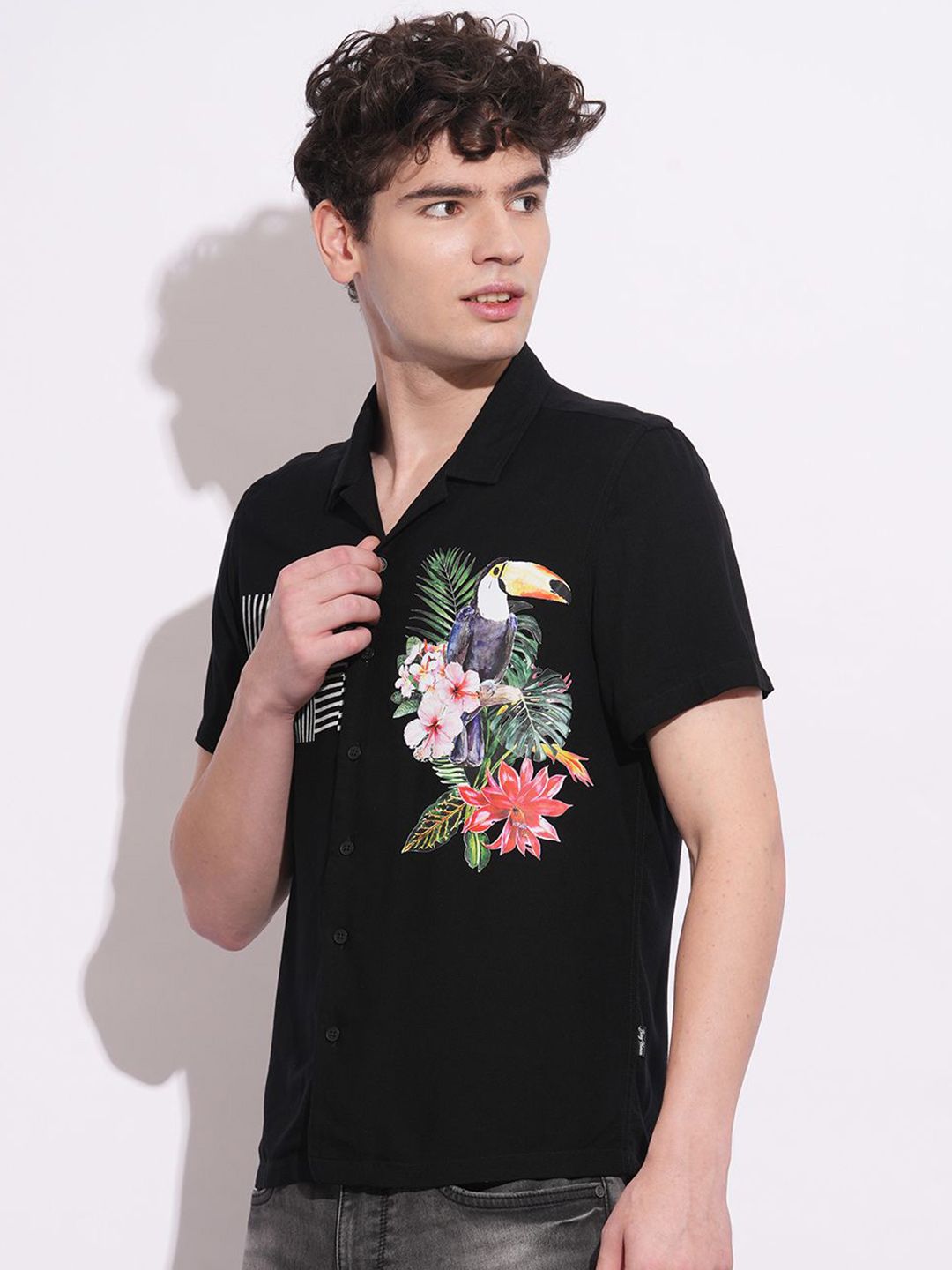 Being Human Men Classic Opaque Printed Casual Shirt