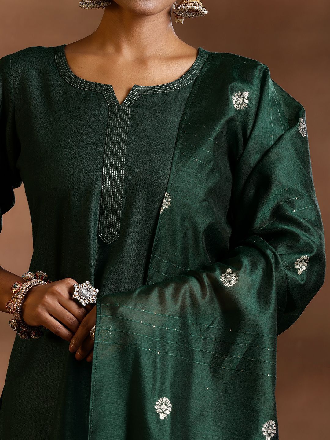Libas Straight Kurta with Trousers & Dupatta
