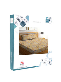 Myntra Elegant Homes Coklat Bunga Kapas Tulen 400TC Dilengkapi Cadar King & 2 Sarung Bantal