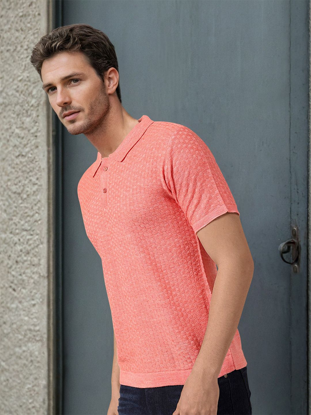 The Indian Garage Co Shirt Collar Acrylic Sweaters