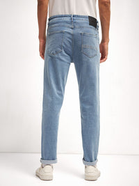 THE BEAR HOUSE Men Slim Fit Light Fade Mid-Rise Stretchable Jeans
