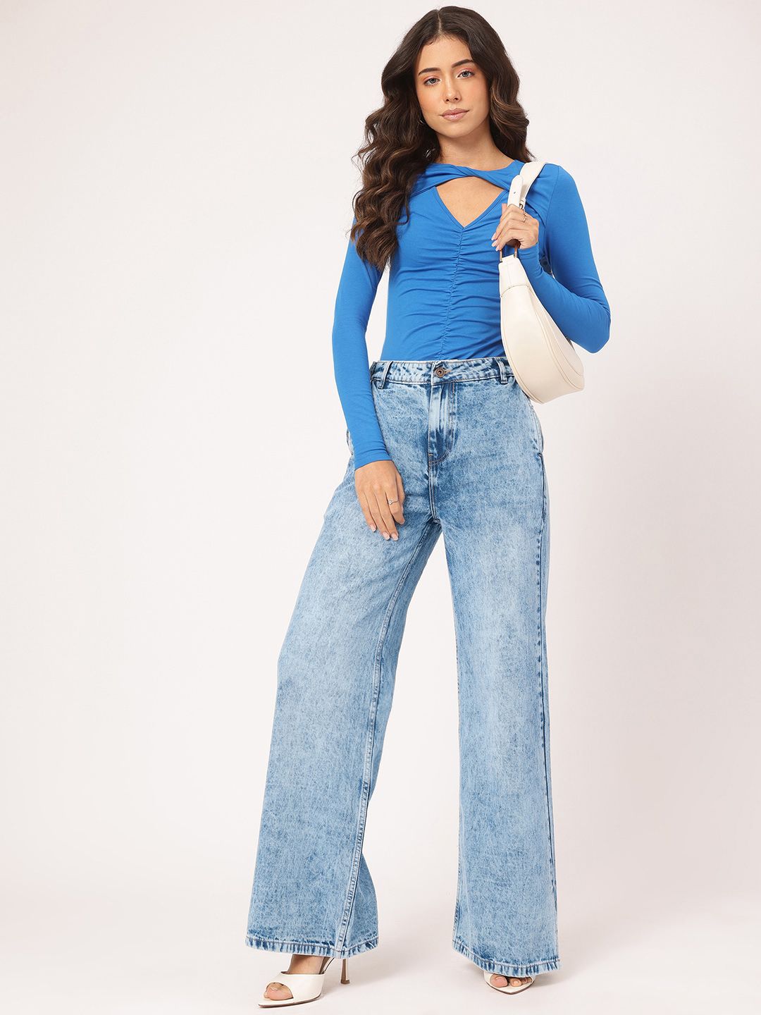 DressBerry Women Urban Uplift Wide Leg Jeans