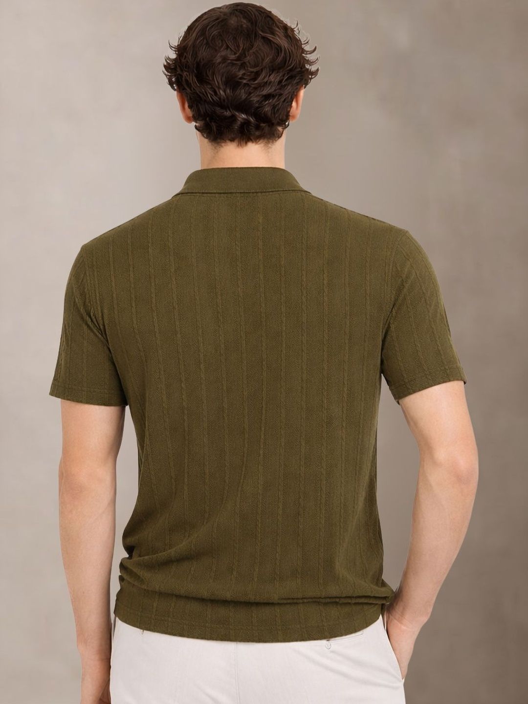 ADRO Men Polo Collar T-shirt