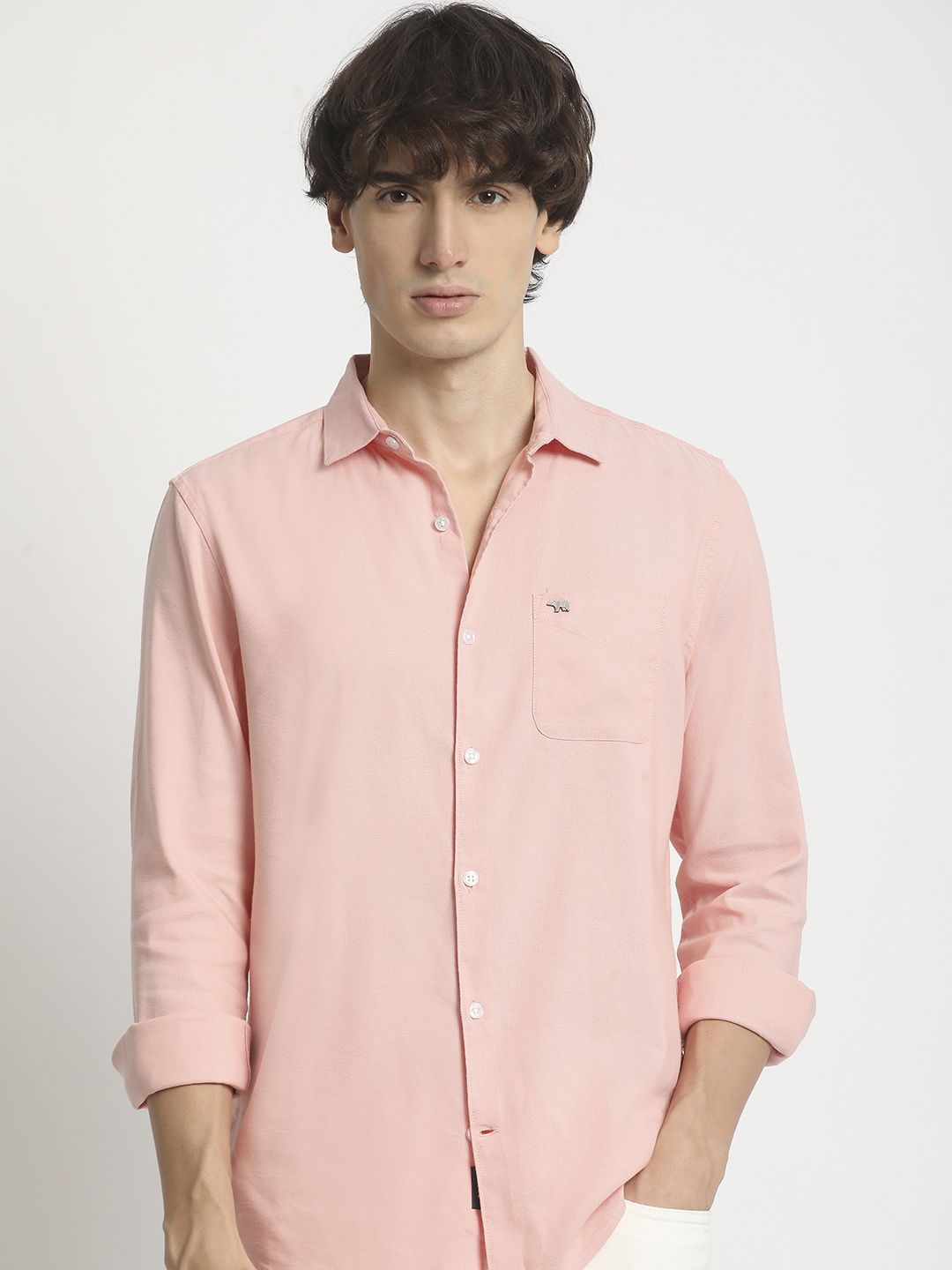 THE BEAR HOUSE Men Slim Fit Opaque Casual Shirt