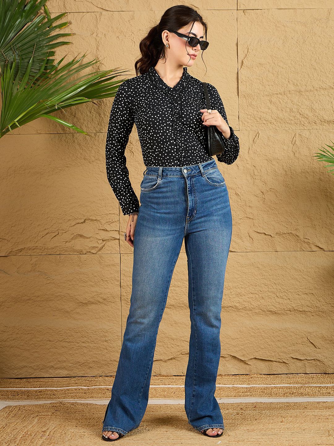 Berrylush Women Polka Dot Printed Top