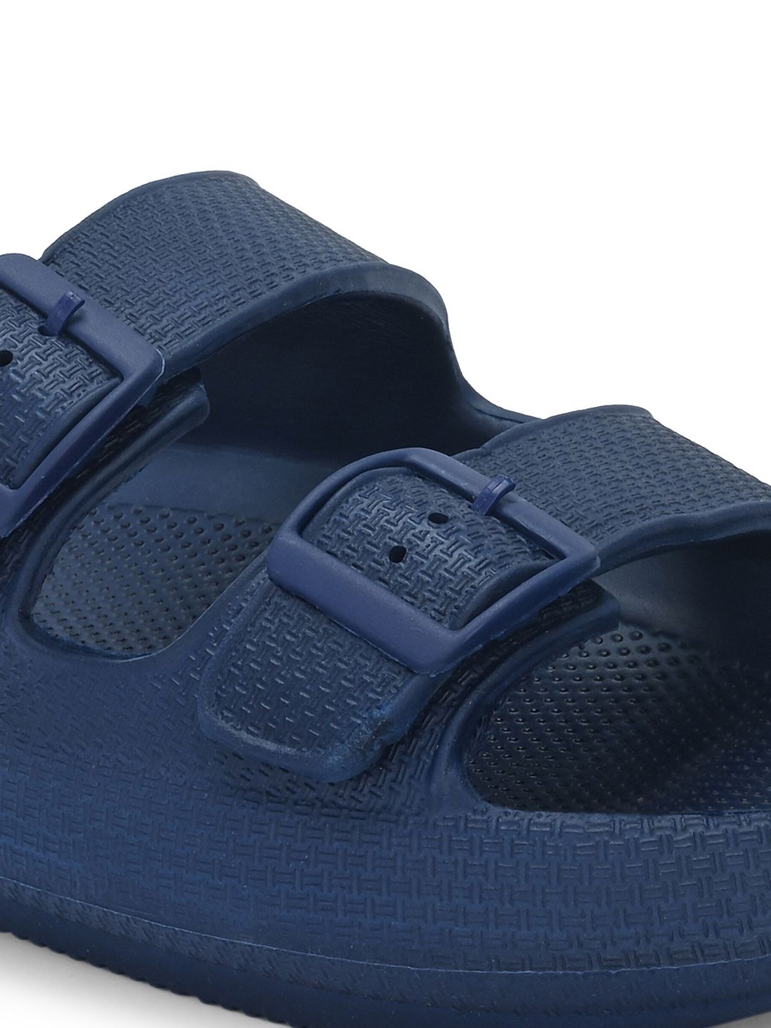 HRX by Hrithik Roshan Men Navy Blue Textured Sliders