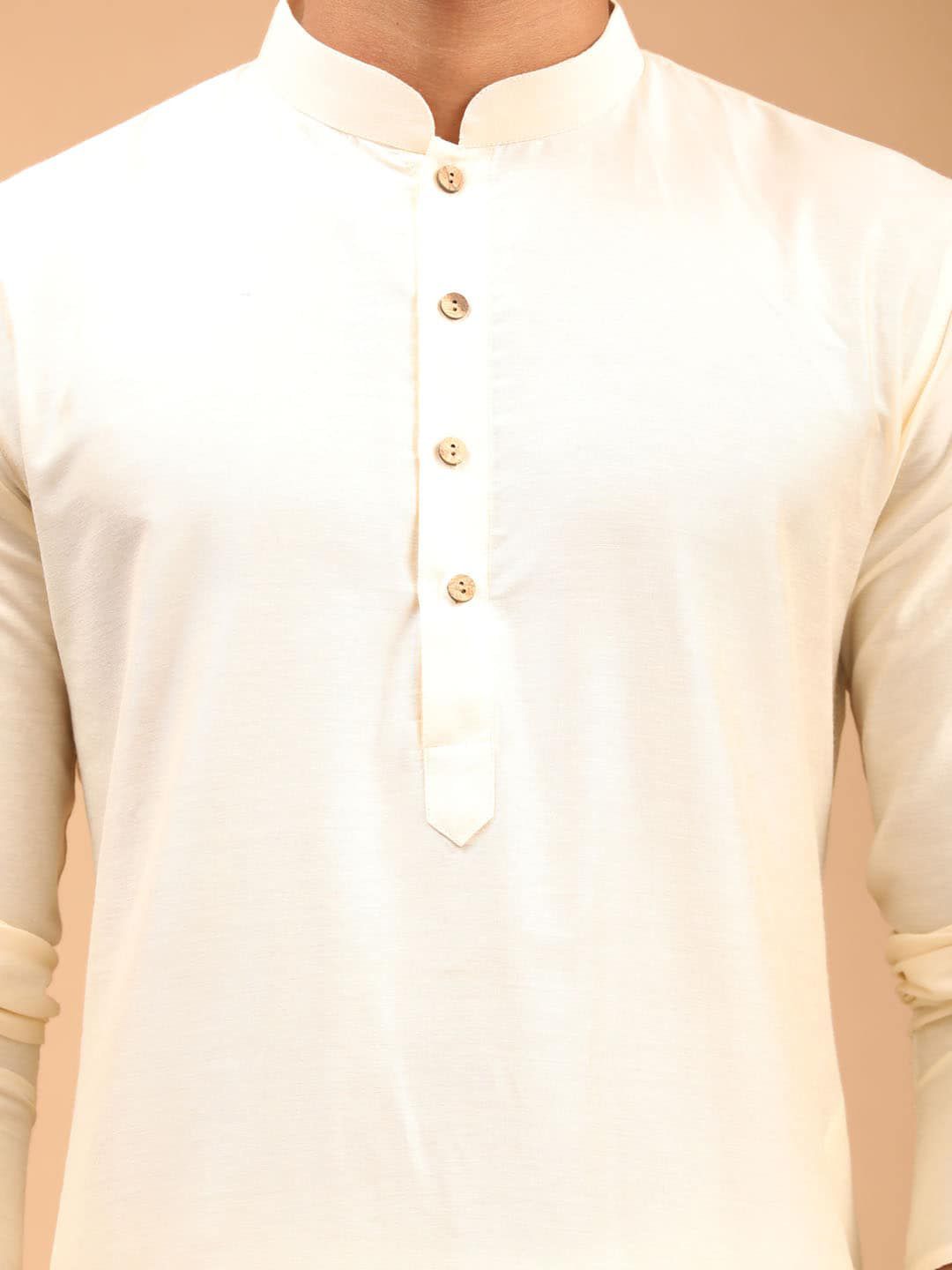 VASTRAMAY Men Printed Kurta with Churidar With Jacket