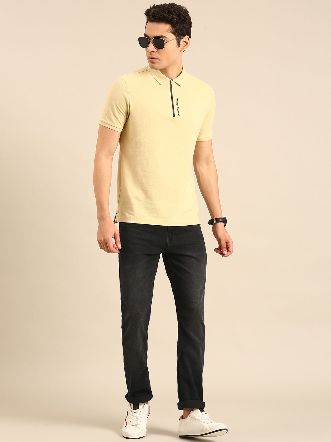 Being Human Men Straight Fit Light Fade Stretchable Jeans