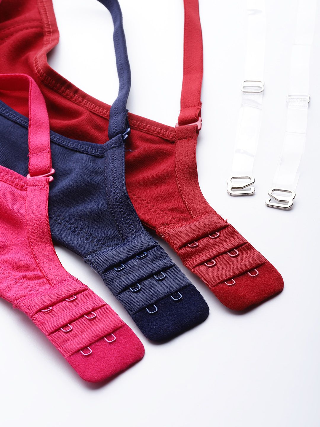 DressBerry Pack Of 3 Solid T-Shirt Bra