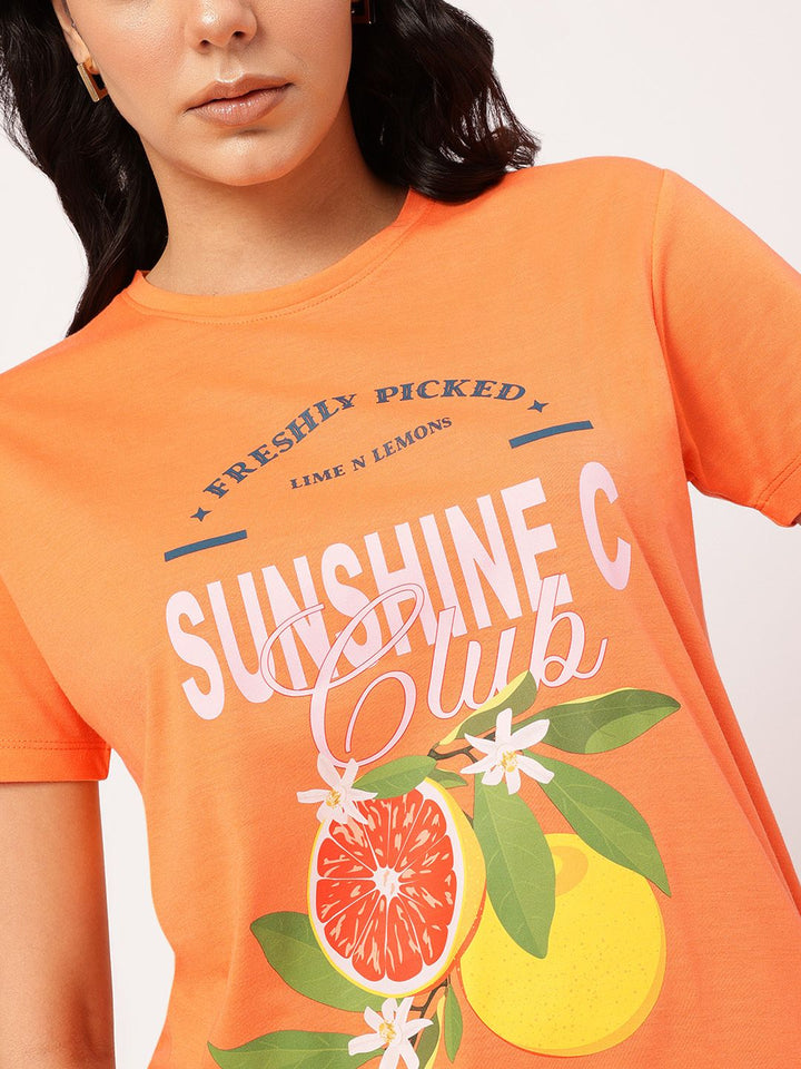 DressBerry Modern Muse Printed T-shirt