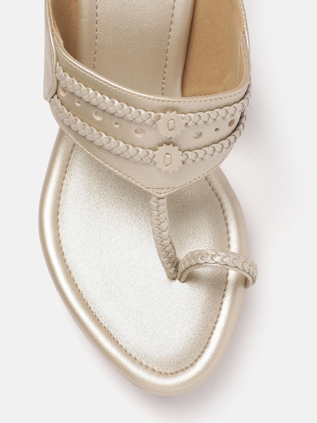 House of Pataudi Ethnic Embellished Wedge Heel