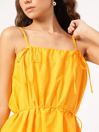 DressBerry Beachy Range Strappy Bow-Detail Mini Balloon Dress with Belt