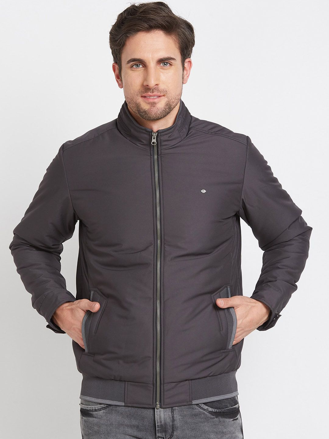 Being Human Mock Collar Padded Jacket