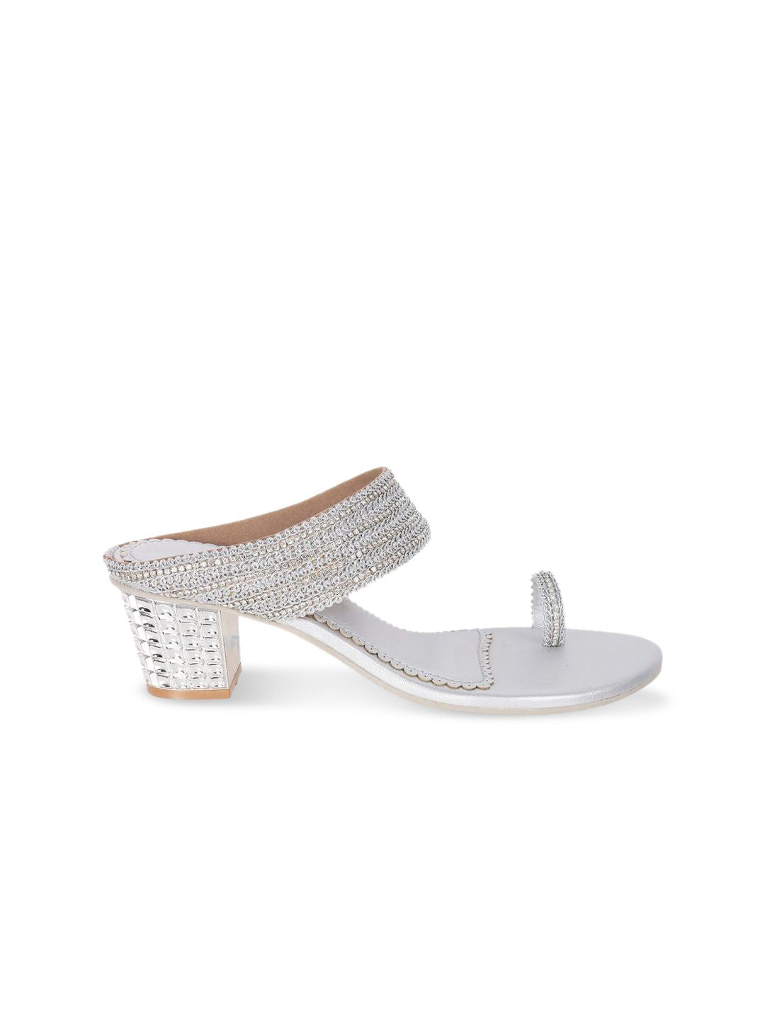 Metro Women Ethnic - Embellished Block Sandals