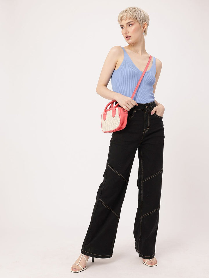 DressBerry Women Backstreet Non-Fade Straight Fit Jeans
