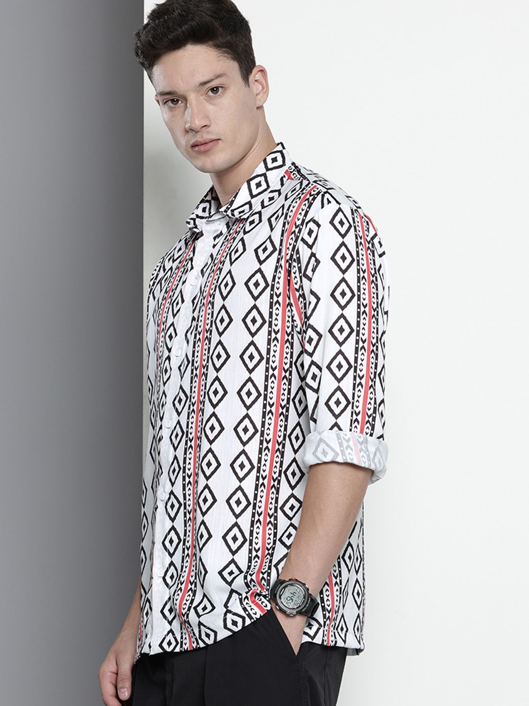 The Indian Garage Co Opaque Printed Relaxed Fit Casual Shirt