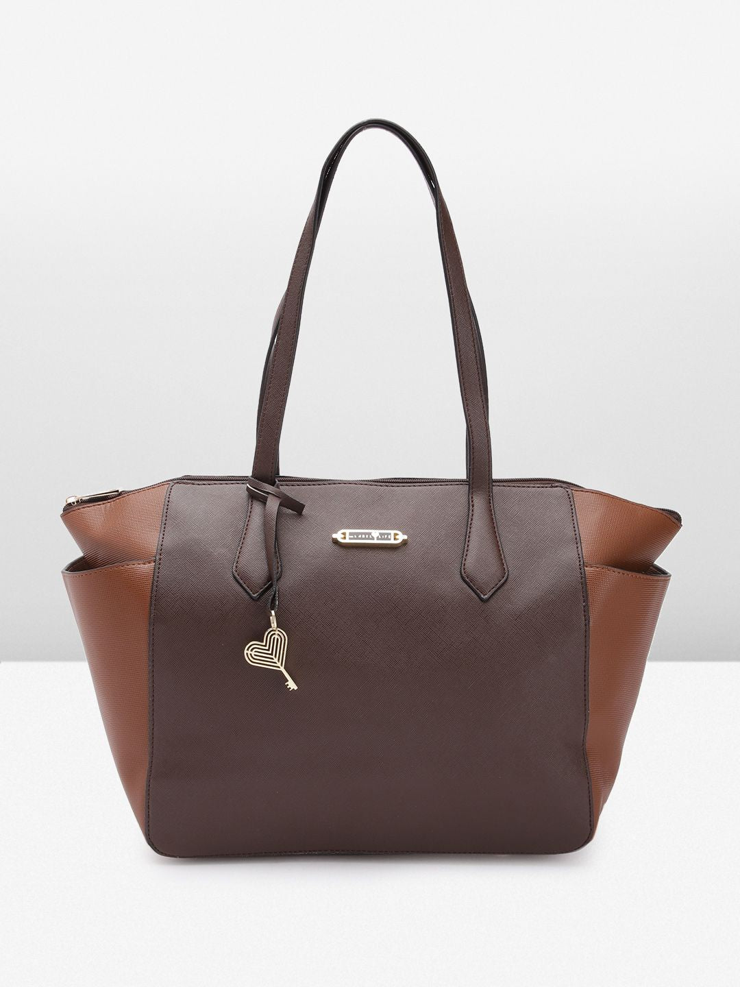 The Label Life Colourblocked Structured Shoulder Bag