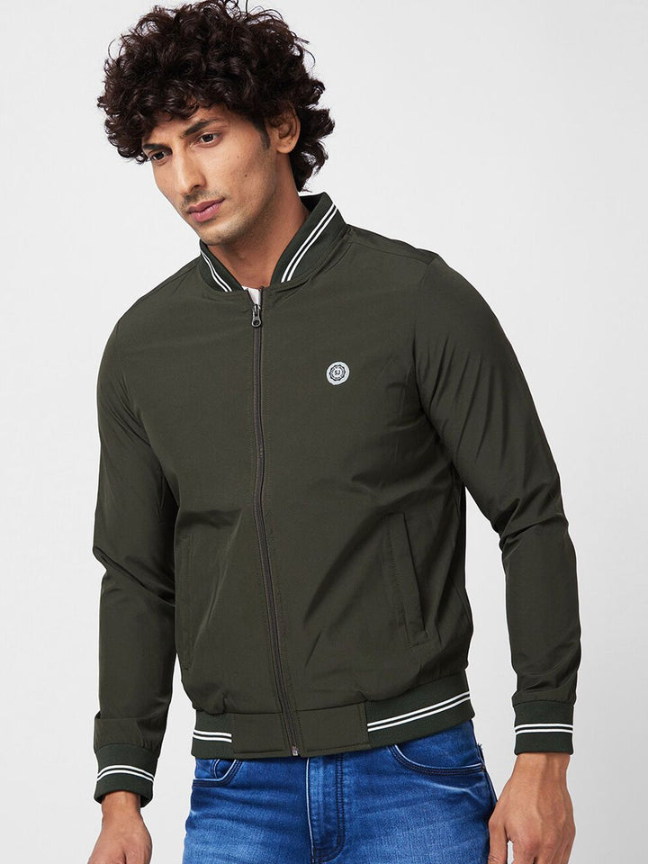 SPYKAR Mock Collar Bomber Jacket