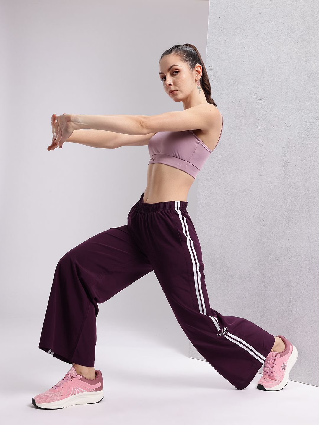 HRX by Hrithik Roshan Women Rapid Dry Side-Striped Training Track Pants