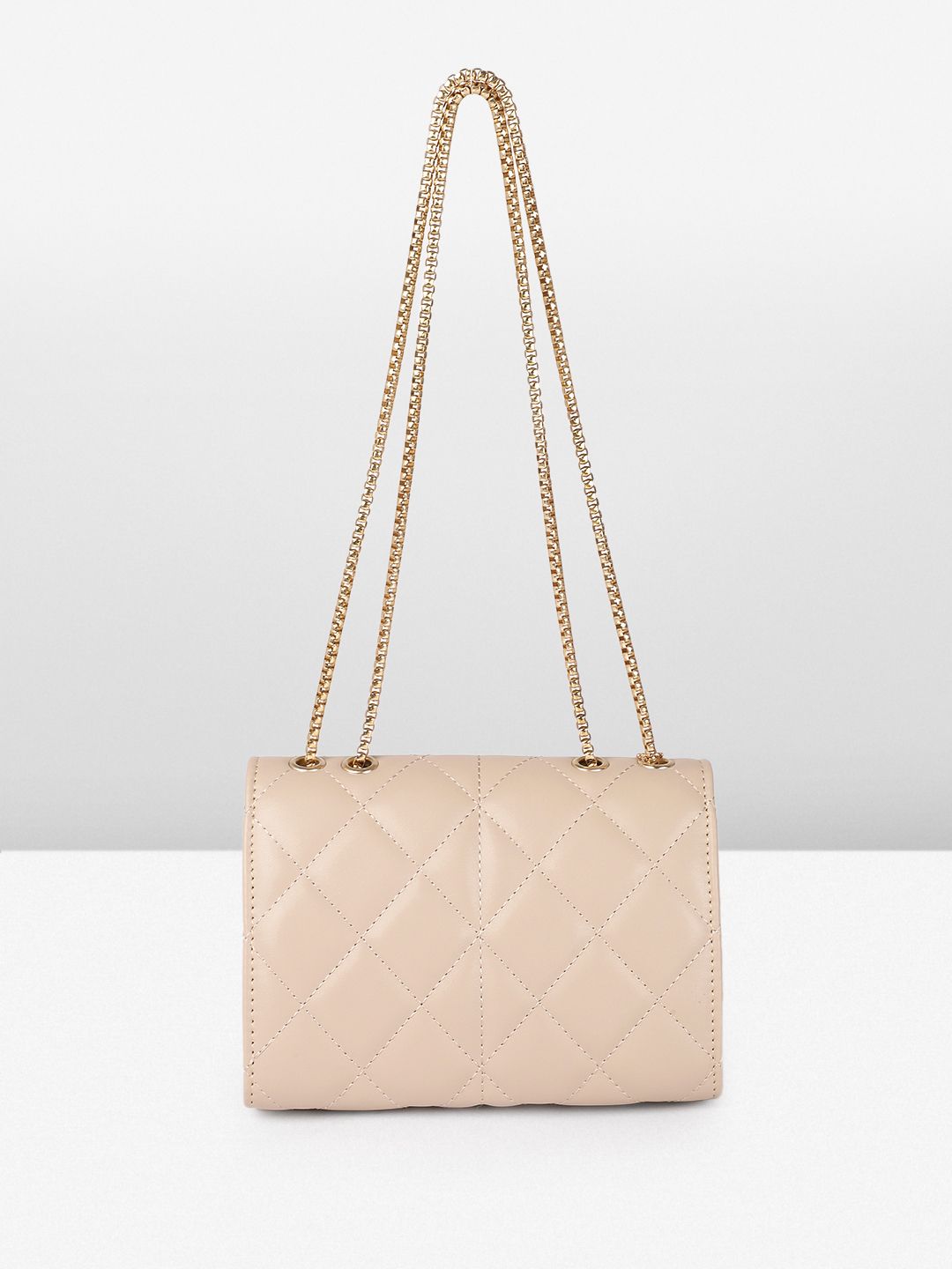 DressBerry Quilted Shoulder Bag with Studded Detail