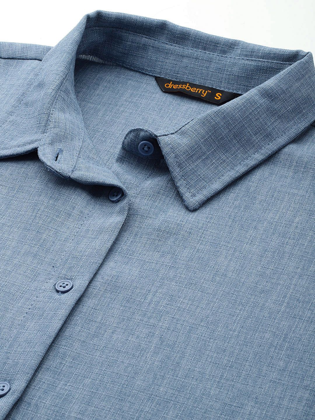 DressBerry Pure Cotton Drop-Shoulder Sleeve Shirt
