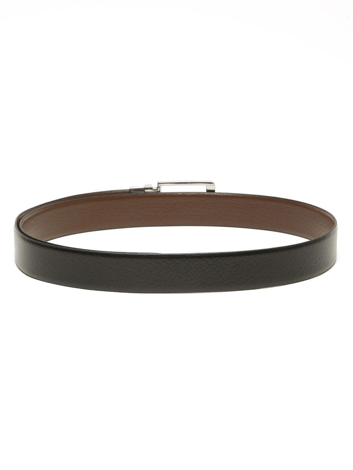 Teakwood Leathers Men Textured Leather Reversible Belt