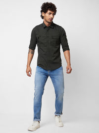 SPYKAR Spread Collar Cotton Casual Shirt