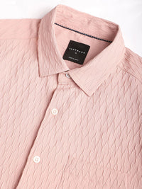 VASTRADO Men Classic Spread Collar Solid Slim Fit Casual Shirt