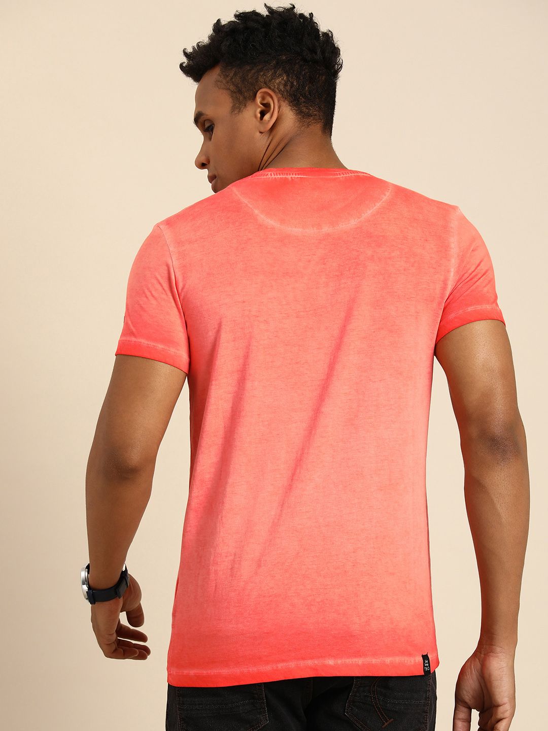 Being Human Pure Cotton Slim Fit T-shirt with Applique