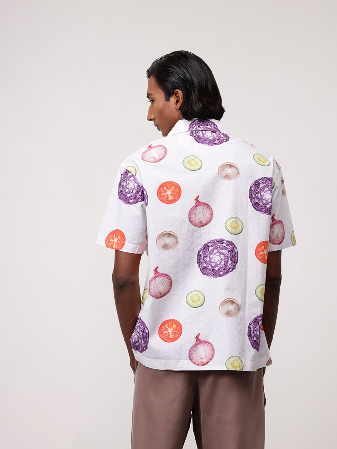 ether Comfort Fit Printed Organic Cotton Shirt