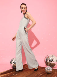 STREET 9 Women Grey Solid Jumpsuit