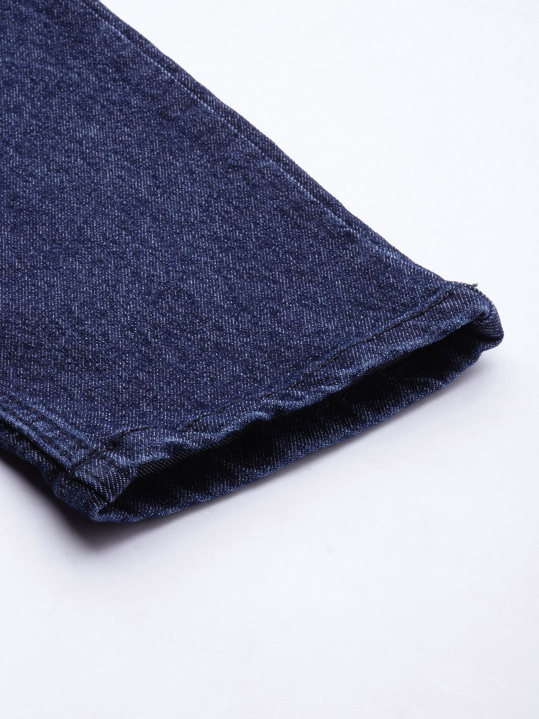 The Indian Garage Co Men Navy Blue Slim Fit Low Distress Light Fade Stretchable Jeans
