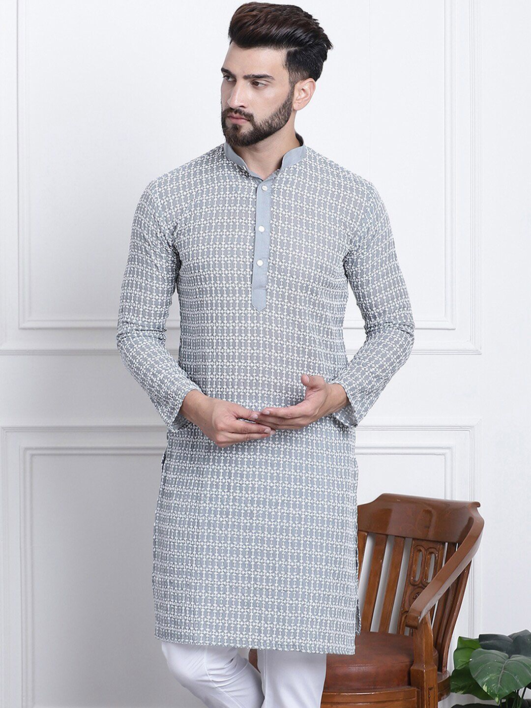 SOJANYA Kurta Kapas Tulen Sulam