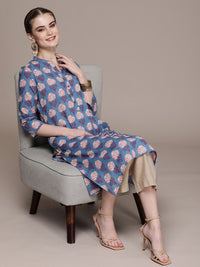 Anouk Women Ethnic Motifs Printed Cotton Kurta