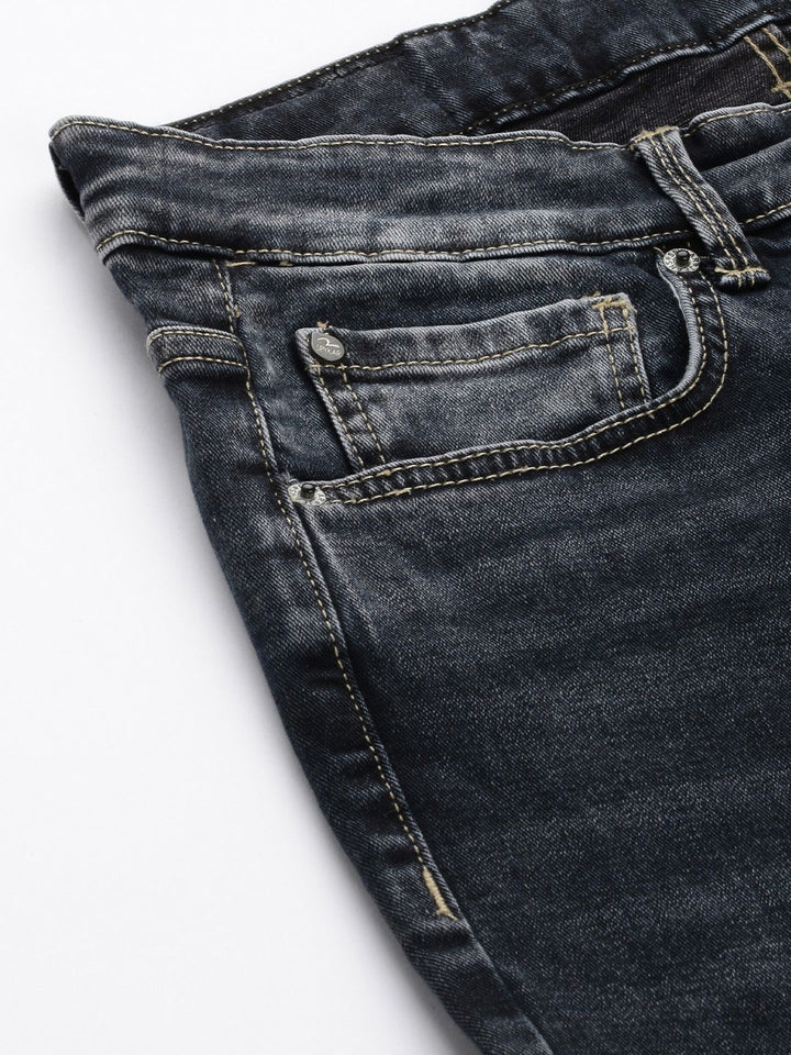 SPYKAR Men Rafter Bootcut Heavy Fade Stretchable Jeans