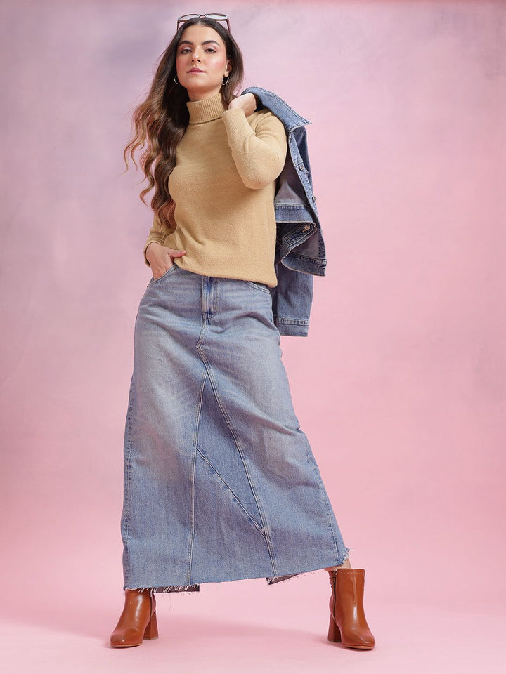 DressBerry Turtle Neck Fuzzy Sweater