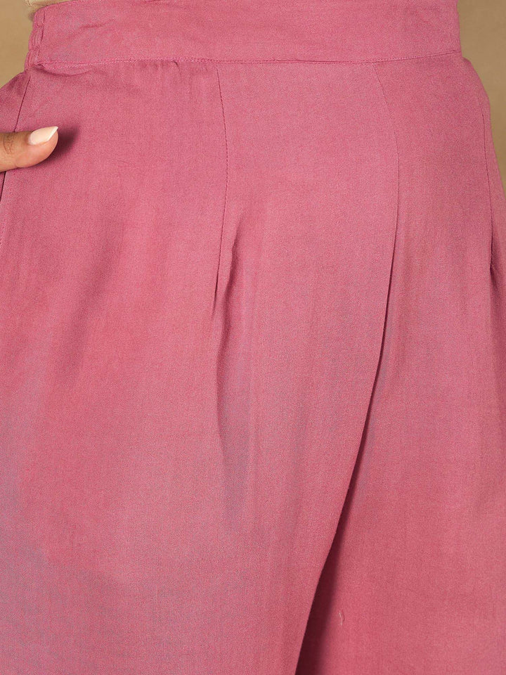 Indo Era Floral Printed Sequinned Straight Kurta With Trousers And Dupatta