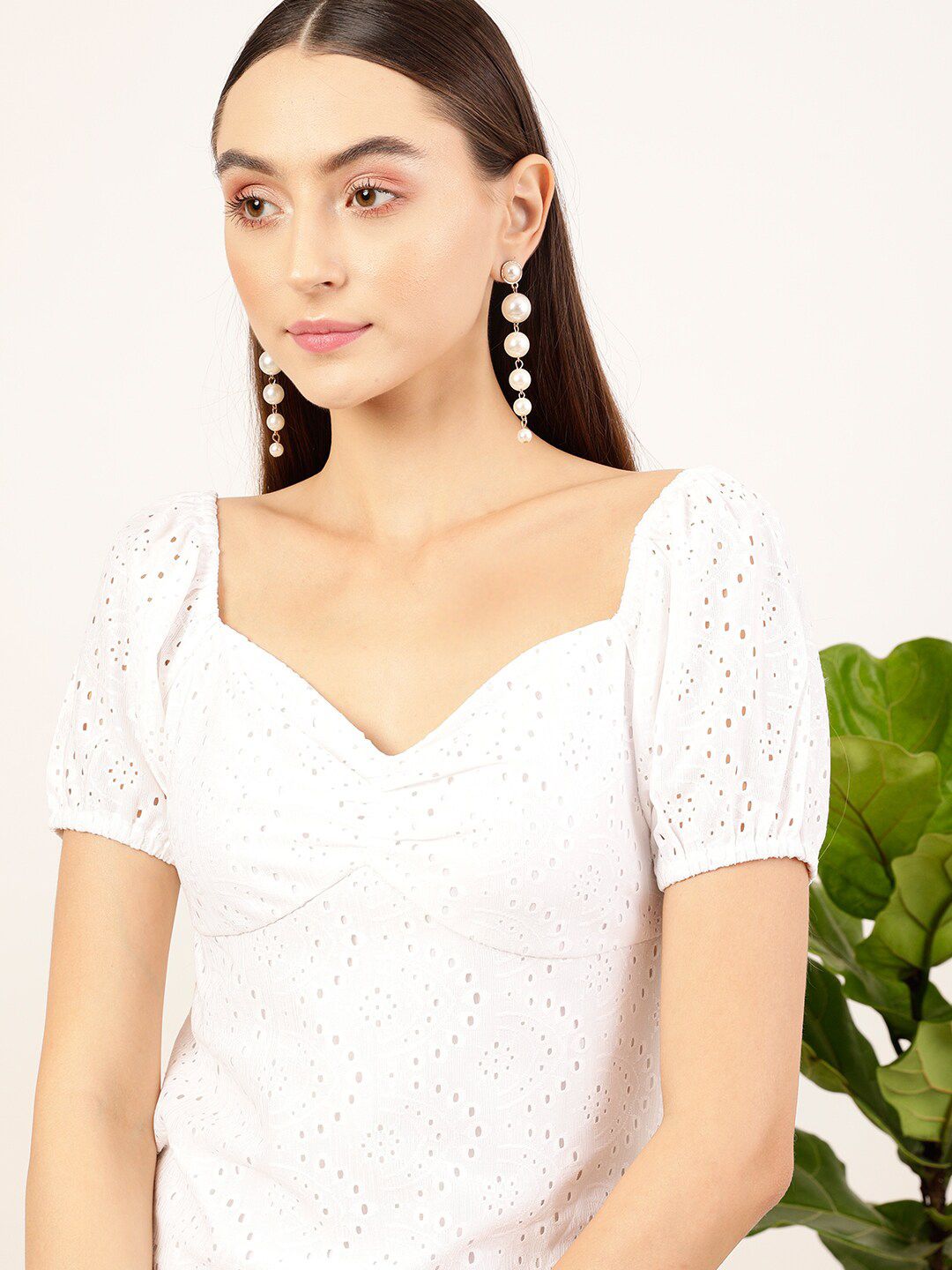 STREET 9 Sweeteart Neck Puff Neck Mini Dress