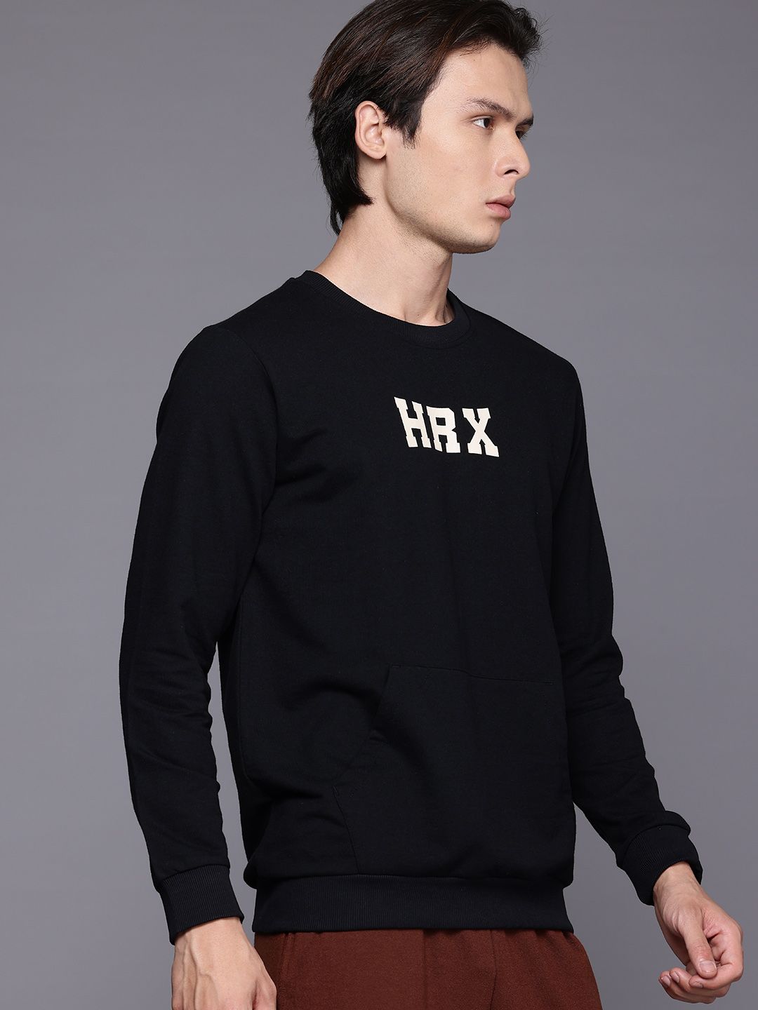 HRX by Hrithik Roshan Printed Brand Logo Sweatshirt