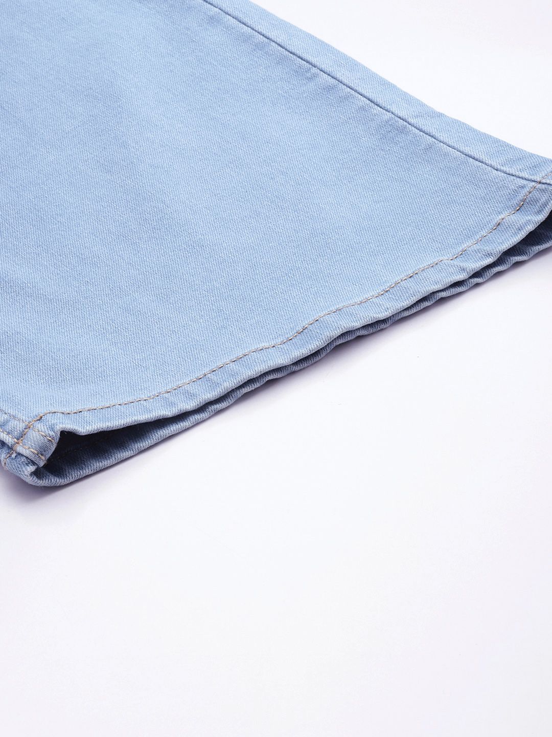 all about you Women Straight Fit High-Rise Slash Knee Stretchable Jeans