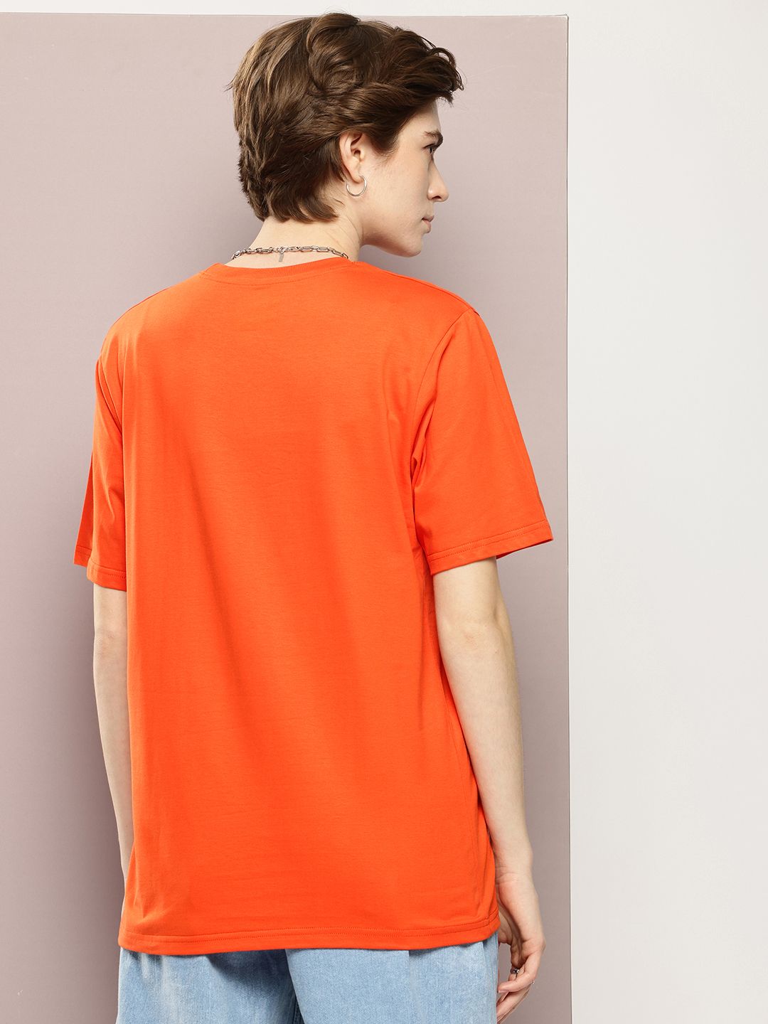 DILLINGER Pure Cotton Graphic Printed Drop-Shoulder Sleeves Relaxed Fit T-shirt