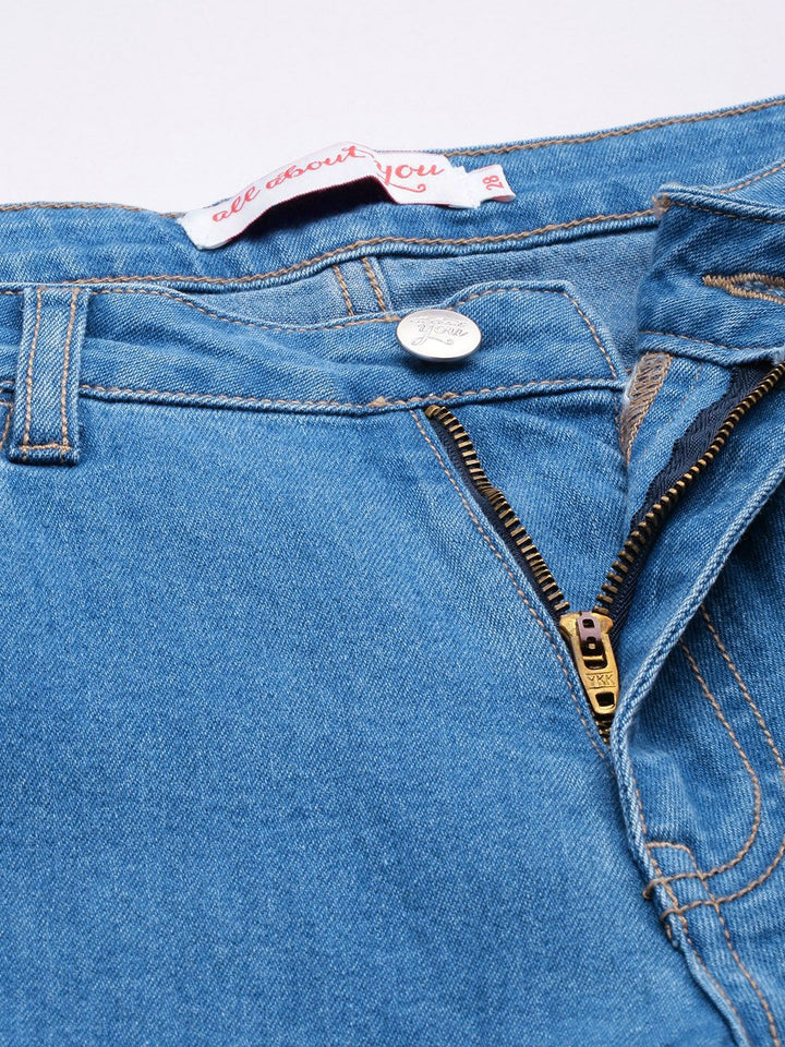 all about you Women Boyfriend Fit High-Rise Stretchable Jeans