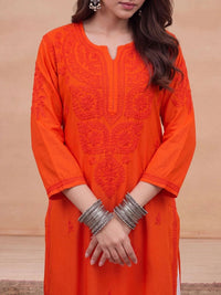 House of Chikankari Women Embroidered Chikankari Kurta
