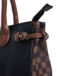 Berrylush Colourblocked Structured Shoulder Bag