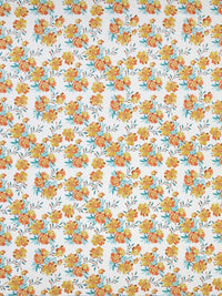 BOMBAY DYEING Florentine Brown Floral Pure Cotton 144TC Queen Bedsheet Set 2.28 m X 2.54 m
