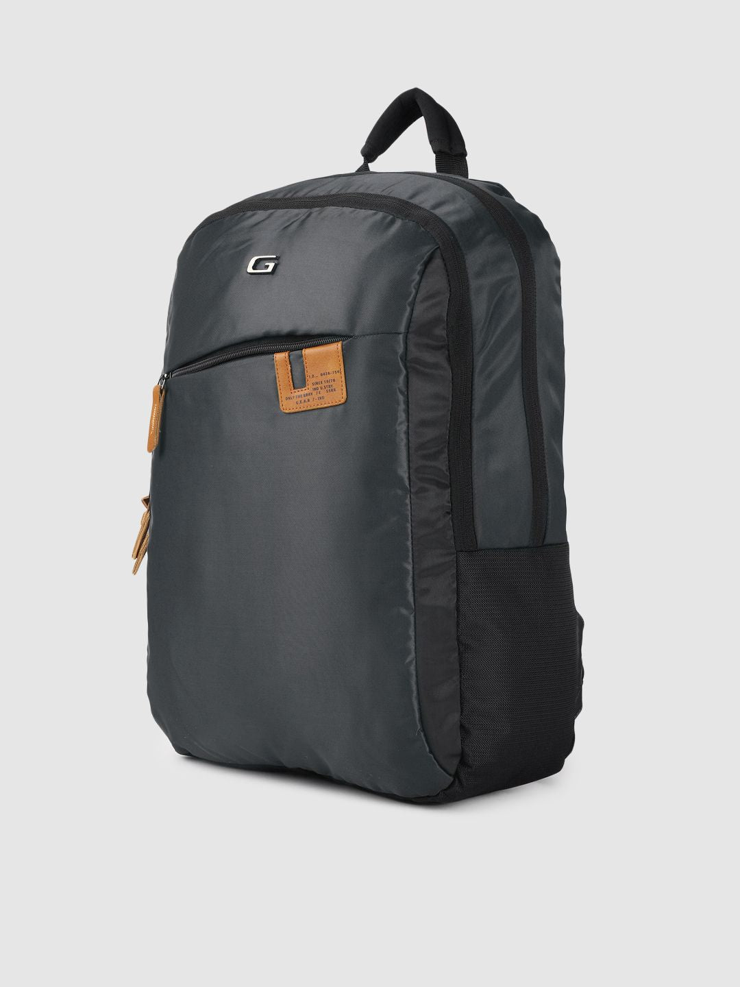 Gear Unisex Charcoal Grey Solid COMPACT BUSINESS LAPTOP Backpack